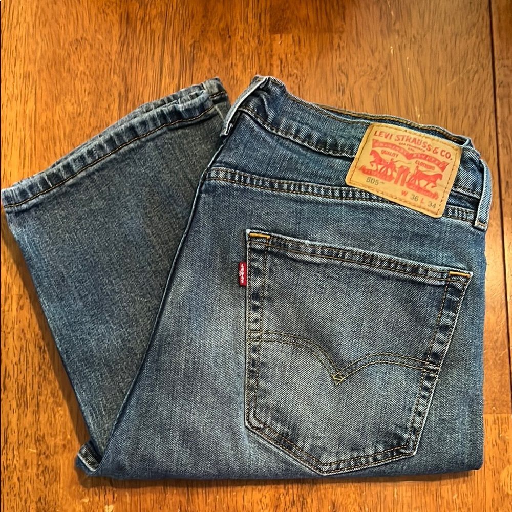 Levi's 505 Men's Denim Straight Jeans